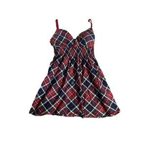 90’s grunge plaid tank top